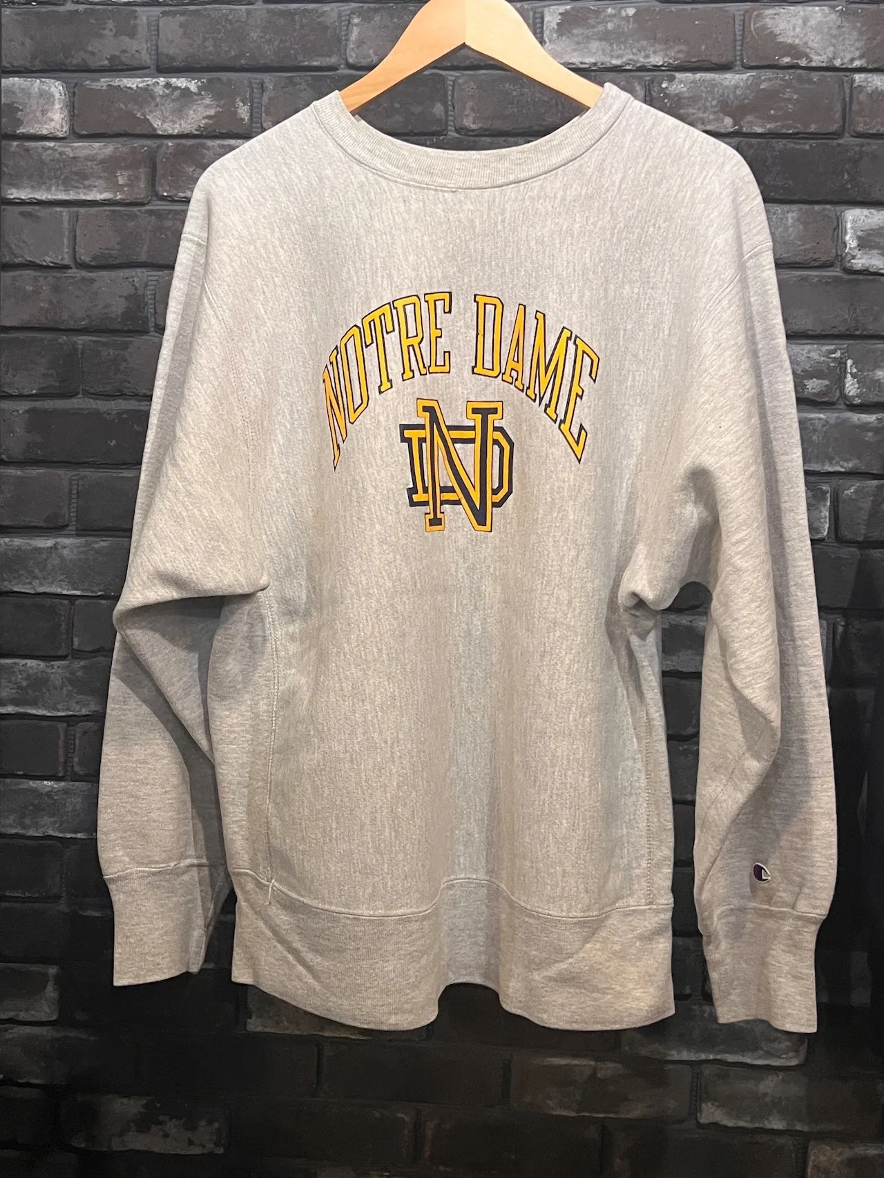 80s Champion ReversWeave Sweatshirt NOTRE DAME college logo sweat shirt