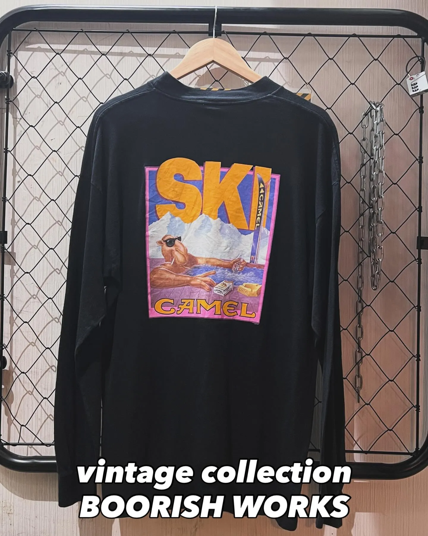 90s Camel “SKI” L/S T-shirt（Bl...