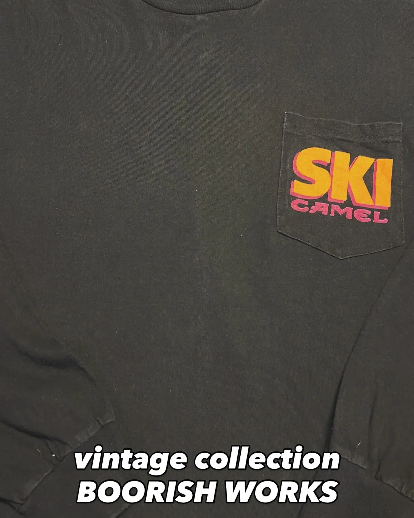 90s Camel “SKI” L/S T-shirt（Bl...