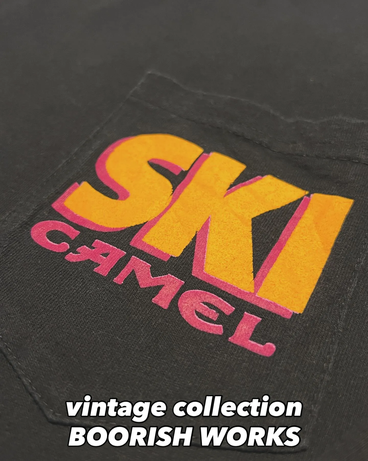 90s Camel “SKI” L/S T-shirt（Bl...