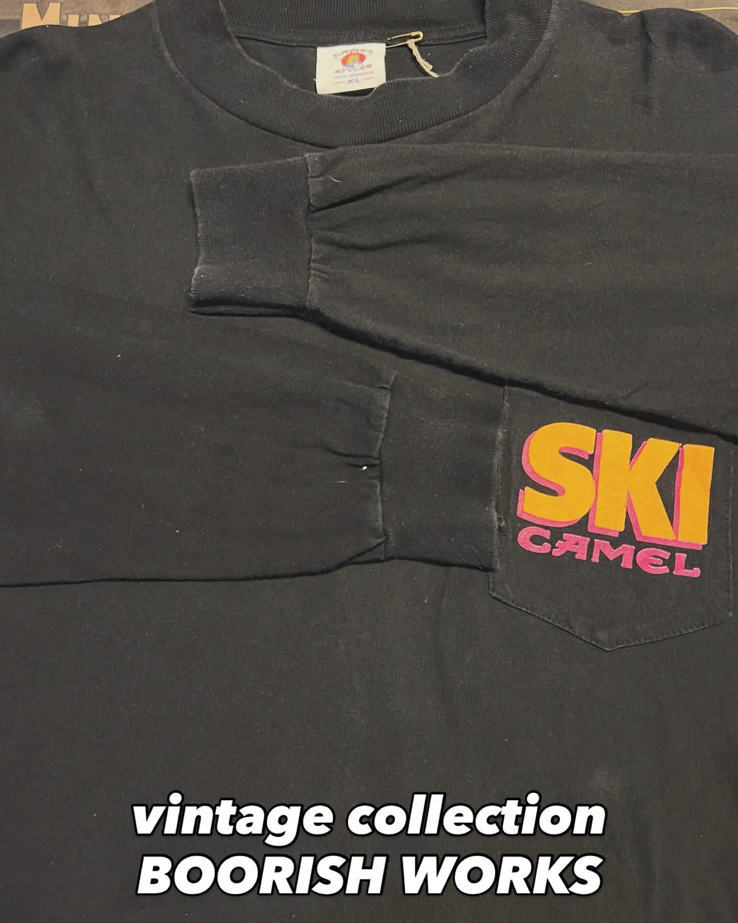 90s Camel “SKI” L/S T-shirt（Bl...
